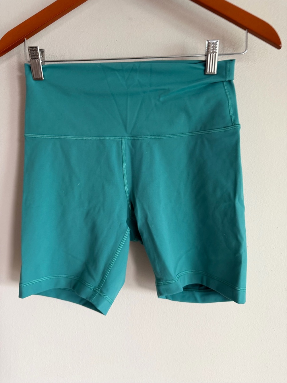 lululemon athletica Teal High-Rise Bike Shorts